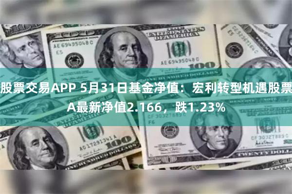 股票交易APP 5月31日基金净值：宏利转型机遇股票A最新净值2.166，跌1.23%