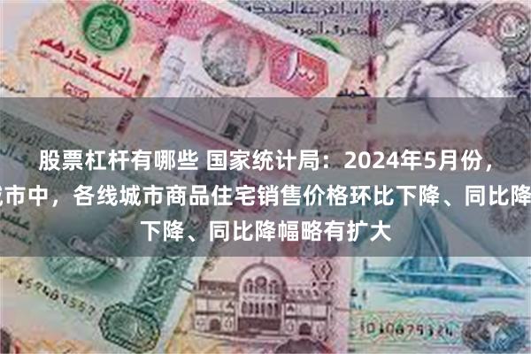 股票杠杆有哪些 国家统计局：2024年5月份，70个大中城市中，各线城市商品住宅销售价格环比下降、同比降幅略有扩大